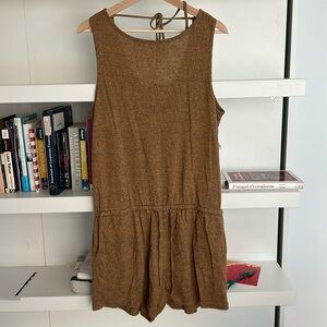 Prana rusty brown shortalls. size L